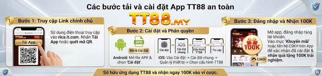 Hướng dẫn tải app TT88 cho Android và iOS từ trang chủ chính thức