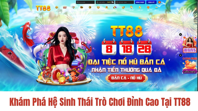 TT88 game với thể thao casino live nổ hũ bắn cá và xổ số