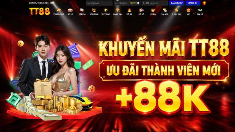 Khuyến mãi TT88 dành cho thành viên mới và người dùng hiện tại